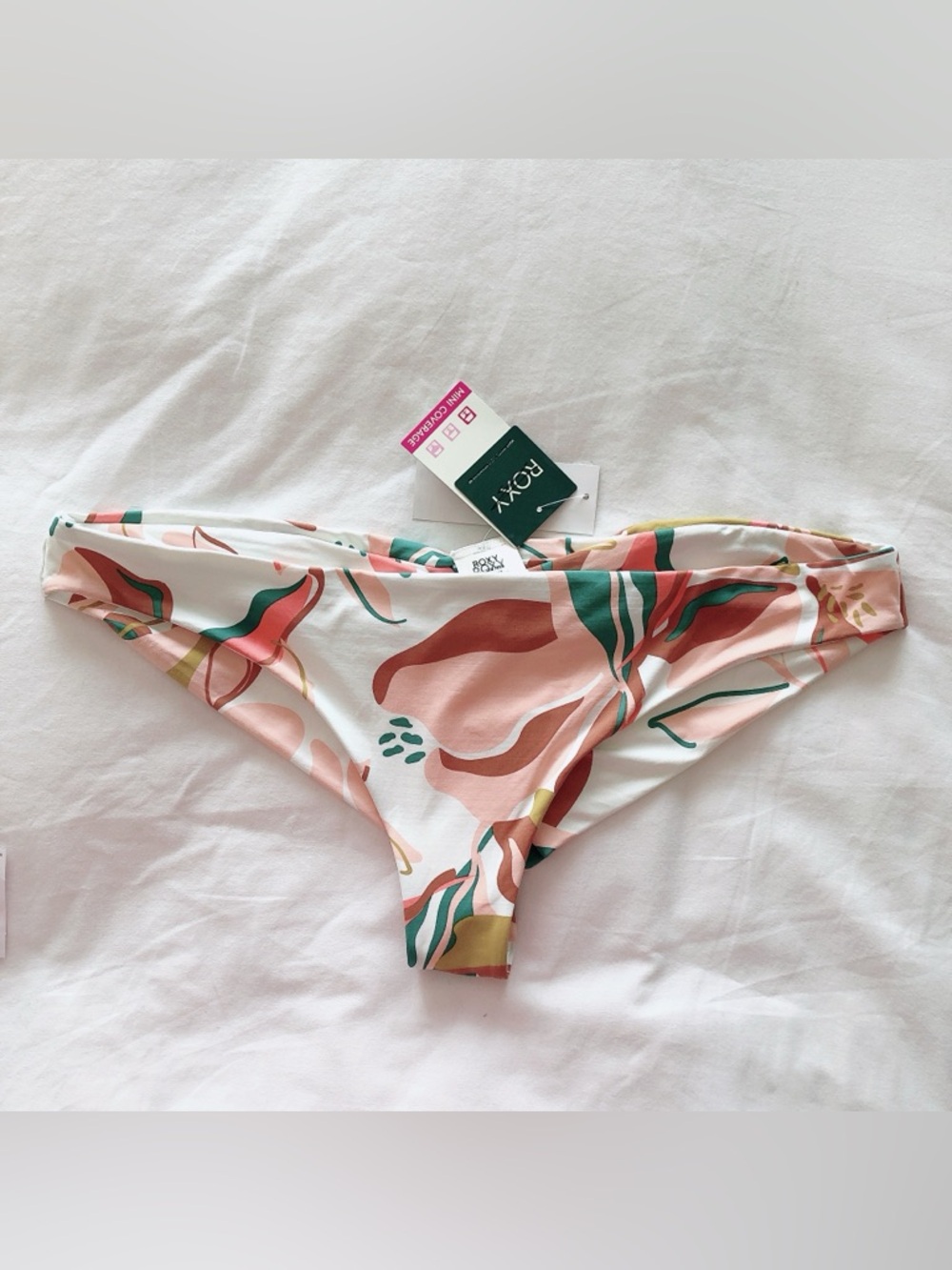 Roxy Bikini Bottoms XXL floral swim bottoms women's bathing suit swimsuit